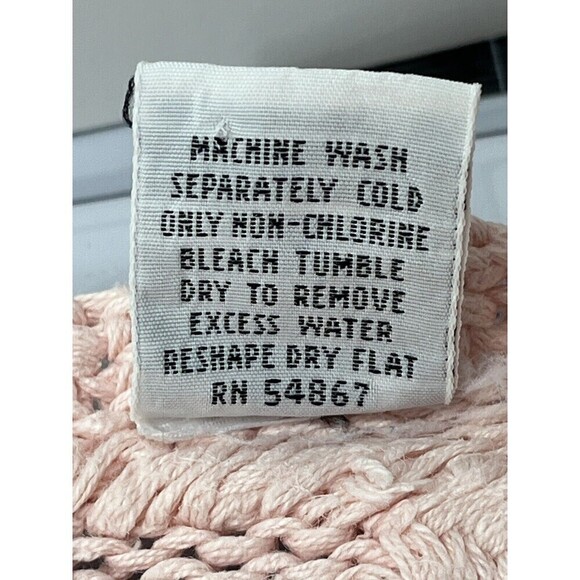 Y2K Express Tricot Sweater Womens S Hand Knitted Pink Floral Coquette Swiftie - Picture 10 of 11